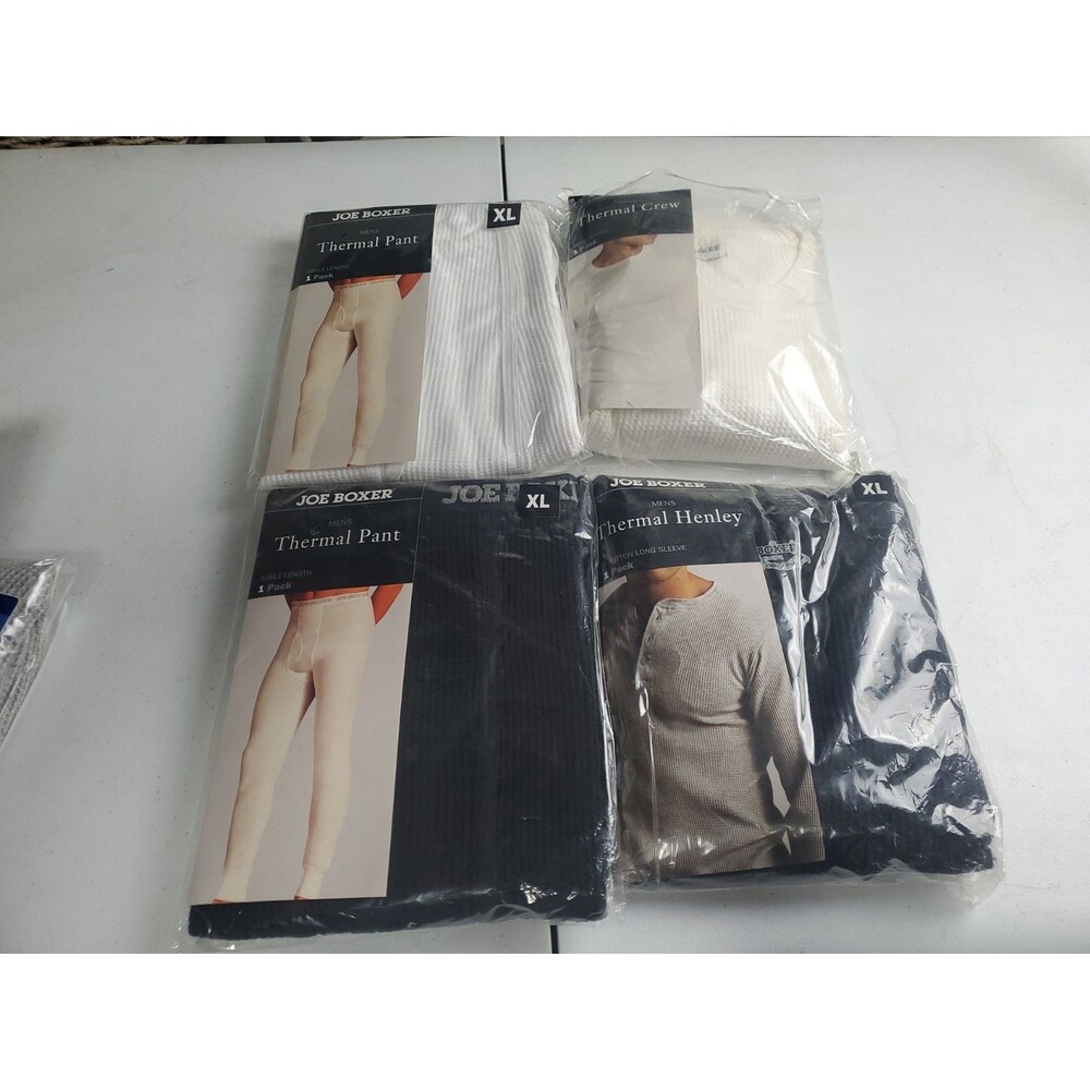 2x Joe Boxer Mens Ankle Length Thermal Pant & Shirt Long John Underwear XL Read
